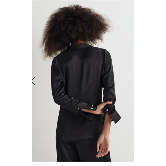 Madewell Black Button-Up Blouse - Picture 2 of 8